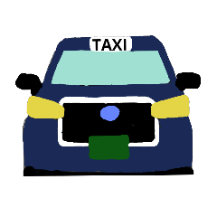 [LINEスタンプ] 日本のタクシーたち