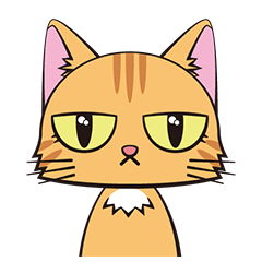 [LINEスタンプ] 目つきの悪い茶トラ猫 
