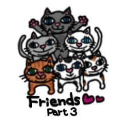 [LINEスタンプ] ぽっちゃり猫達の日常(3) 