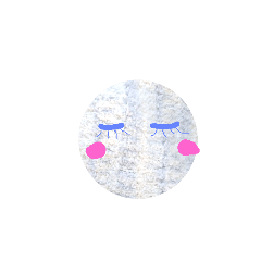 [LINEスタンプ] Moon face 
