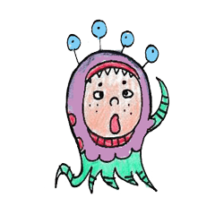 [LINEスタンプ] リトルモンスターの日常記事 