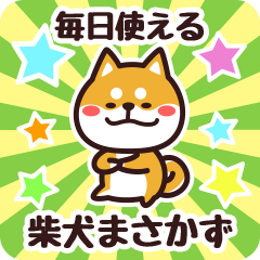 [LINEスタンプ] 毎日使える！柴犬まさかず