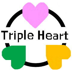 [LINEスタンプ] Triple Heart(トリプル・ハート）の画像（メイン）