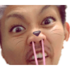 [LINEスタンプ] ひげうさぎさん