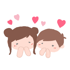 [LINEスタンプ] ふたりっこ*k 