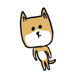 [LINEスタンプ] 無愛想な柴犬 