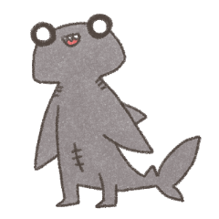 [LINEスタンプ] シュモクザメくんと！ 