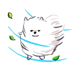 [LINEスタンプ] ポメラニアンくりーむ
