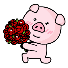 [LINEスタンプ] 素敵なピンクの豚
