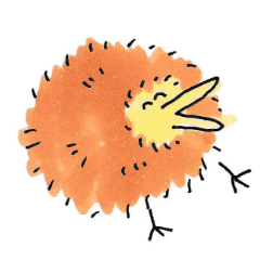 [LINEスタンプ] たわし鳥 