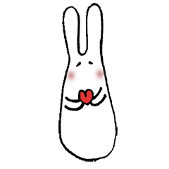 [LINEスタンプ] 転んでも立ち上がる、起き上がりうさぎ 