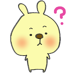 [LINEスタンプ] くり～むもちもちうさぎ