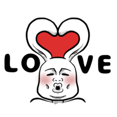 [LINEスタンプ] キモいうさぎさん