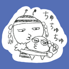 [LINEスタンプ] はちみつちゃん「雑だけど使えるなぁ」