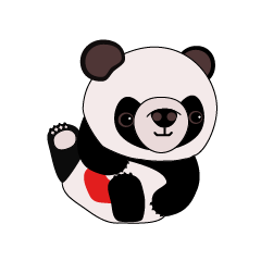 [LINEスタンプ] ラブリーパンダ”トシリ” 