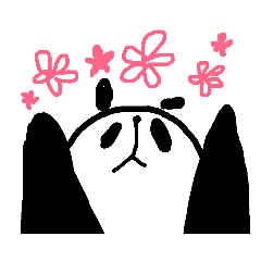[LINEスタンプ] リアクションするパンダ 