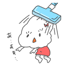 [LINEスタンプ] わたぼこりちゃん 