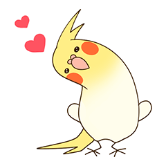 [LINEスタンプ] オカメインコのおかめさん