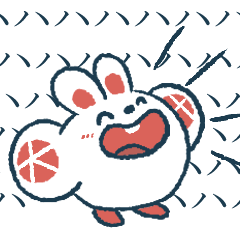 [LINEスタンプ] 大吉兔连招表情 
