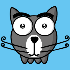 [LINEスタンプ] 猫本ニャン助のアニメーションスタンプ1の画像（メイン）