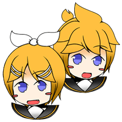 [LINEスタンプ] 鏡音リンと鏡音レンのアレ