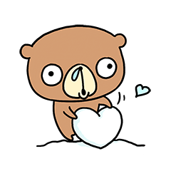 [LINEスタンプ] くまロールの冬。1 