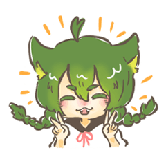 [LINEスタンプ] NEKOMIMIちゃん