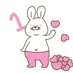 [LINEスタンプ] 語尾うざラビィさん1