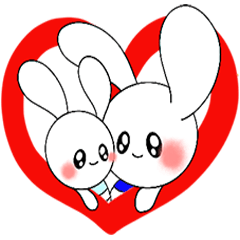 [LINEスタンプ] ワビラビ バレンタインの画像（メイン）