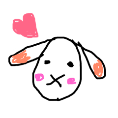 [LINEスタンプ] ポポちゃん ウサギスタンプ 
