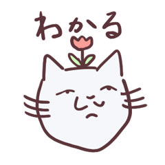 [LINEスタンプ] シュールな塩顔ネコ【キモカワ】