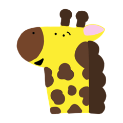 [LINEスタンプ] 情けないきりん 