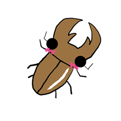 [LINEスタンプ] ゆるかわ♪クワガタのギネクワくん part2 