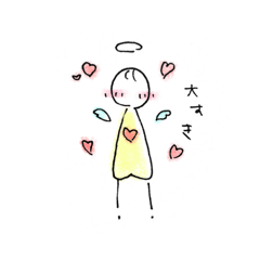 [LINEスタンプ] 天使になれなかったぼく fetchpriority=high