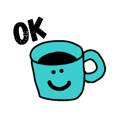 [LINEスタンプ] コーヒーカップの挨拶の画像（メイン）