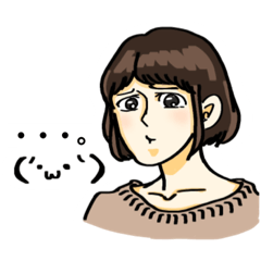 [LINEスタンプ] 表情豊かなヲタクな女の子