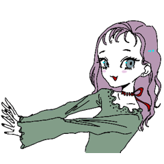 [LINEスタンプ] きびもかのkawaii girls 