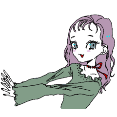 [LINEスタンプ] きびもかのkawaii girlsの画像（メイン）