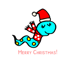 [LINEスタンプ] へびたち、クリスマス仕様。の画像（メイン）