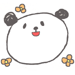 [LINEスタンプ] おきらくパンダさん