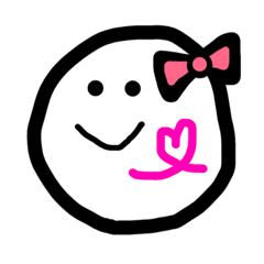 [LINEスタンプ] まる。りぼん。