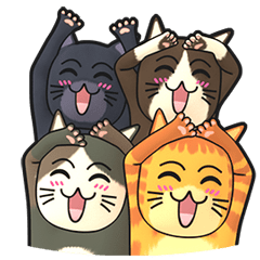 [LINEスタンプ] クール猫の家族 2