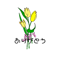 [LINEスタンプ] 花たば＊あいさつ＊