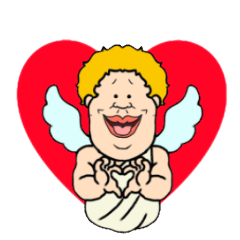 [LINEスタンプ] キューピット様の日常編 