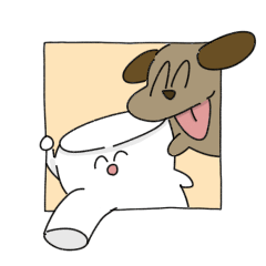 [LINEスタンプ] ましまろちゃんのスタンプ しかくいver.