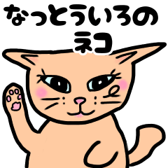 [LINEスタンプ] なっとういろのネコの日常スタンプ