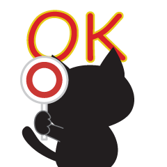 [LINEスタンプ] 真っ黒クロネコ4