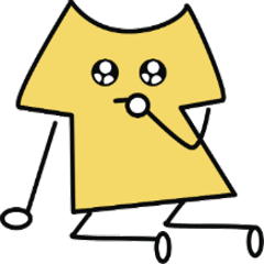 [LINEスタンプ] 服人形の日常言語