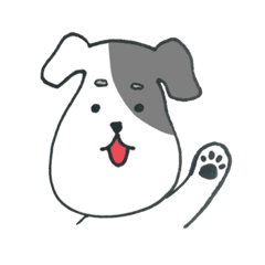 [LINEスタンプ] ちょっと すなおな わんちゃん