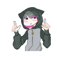 [LINEスタンプ] ネコミミふーどくん。
